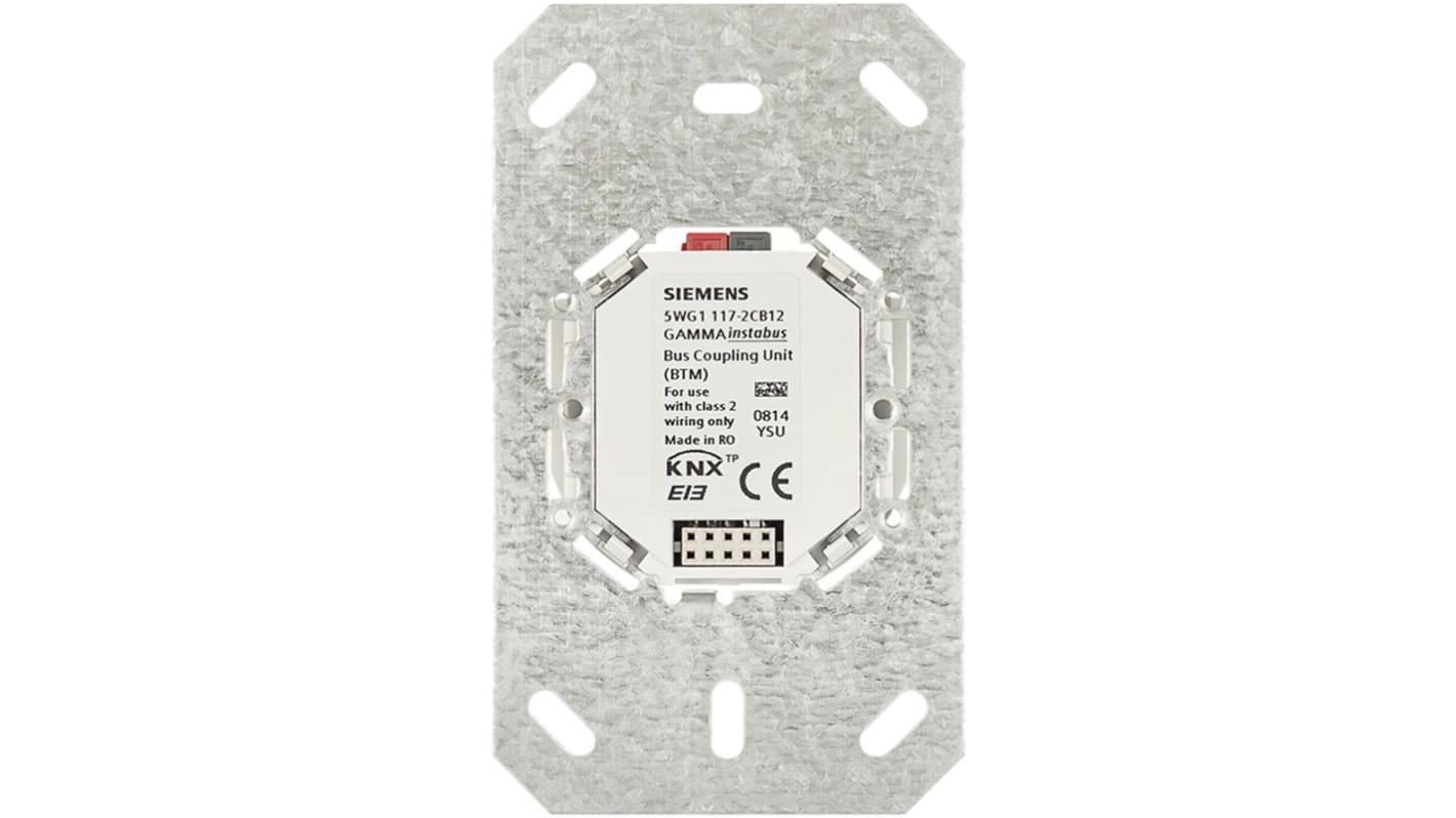 Siemens UP 117 Series Adapter for Use with Delta Switches And Wall Box Mounted Control Devices With Bti Plug, DC, 24 V