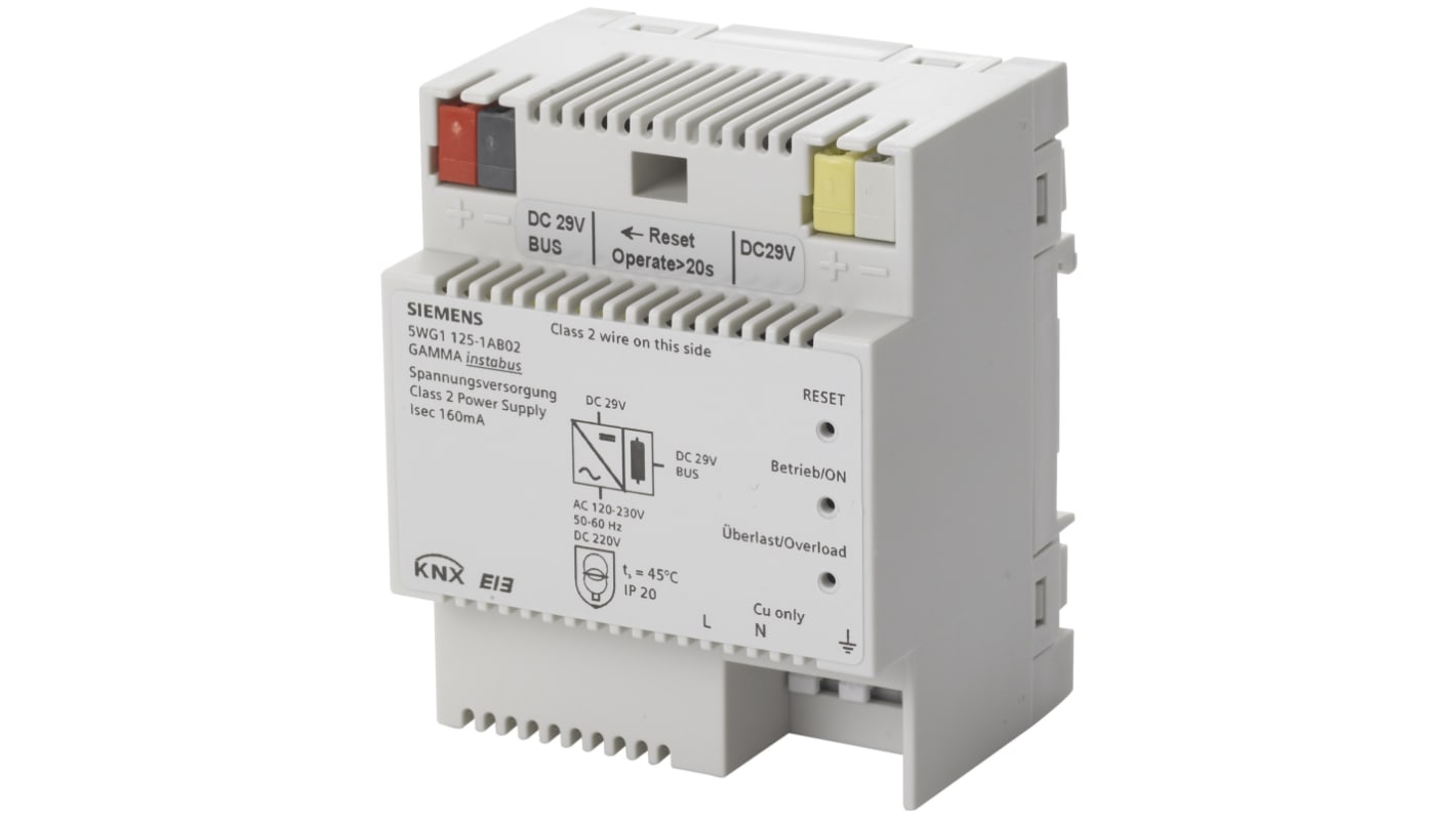 Siemens N 125 Power Supply, 120-230V ac ac, dc Input, 24V dc dc Output, 160mA Output, 24VA