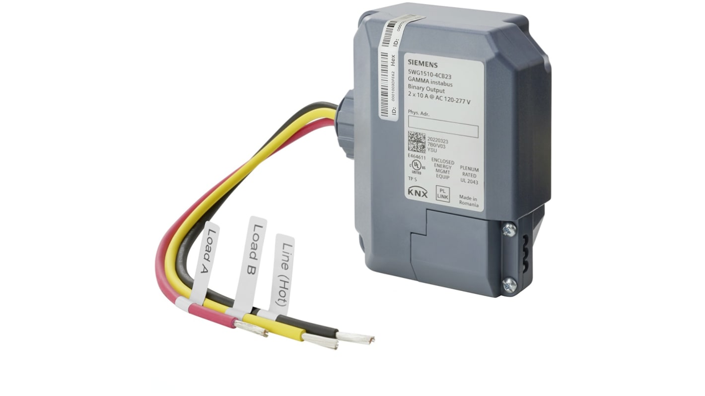 Módulo de salida Siemens JB 510, 24 V CC, 2 salidas tipo Contacto de relé biestable