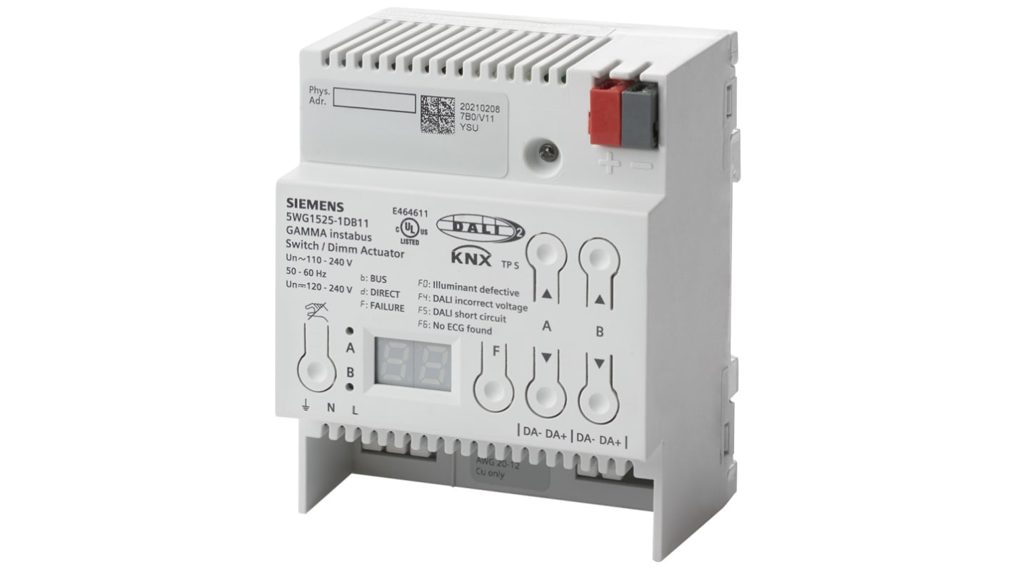 Sterownik przyciemniania, 230 V AC, montaż na szynie DIN, Siemens, N 525