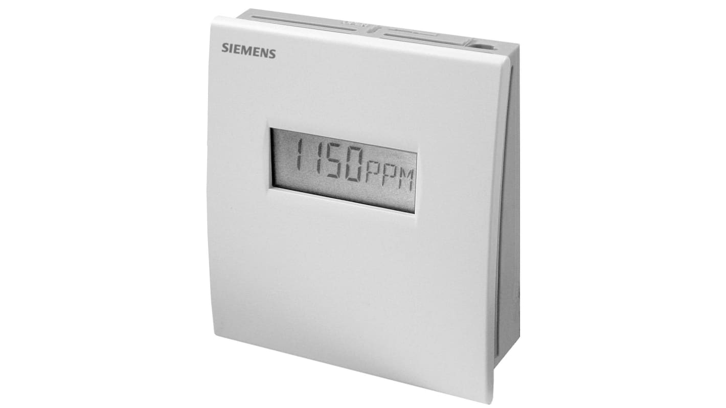 Siemens QPA2062D Air Quality Sensor for CO2, Humidity, Temperature, +50°C Max, 100%RH Max