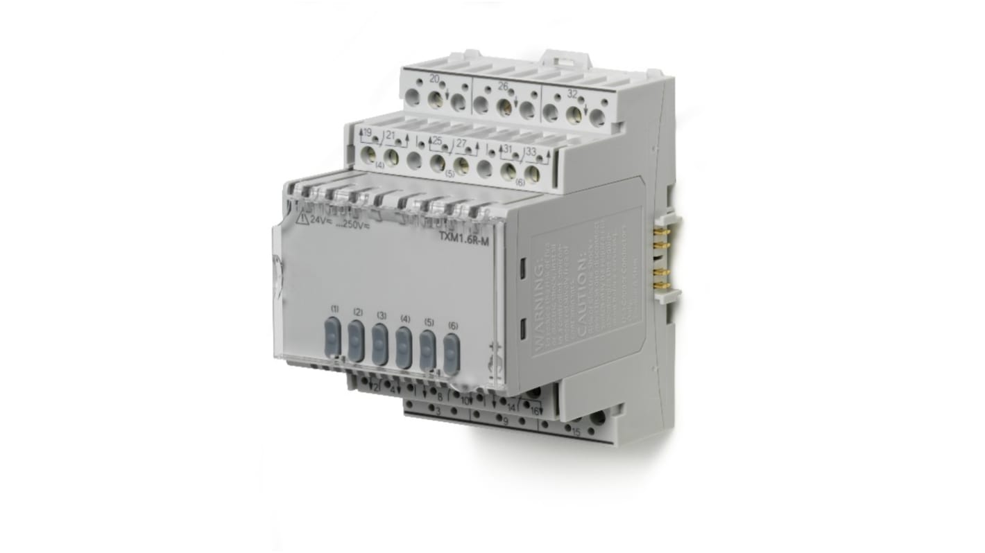 Siemens TXM1 Ausgangsmodul / 6 x TX-I/O™ Relais Ausgang 24 VDC