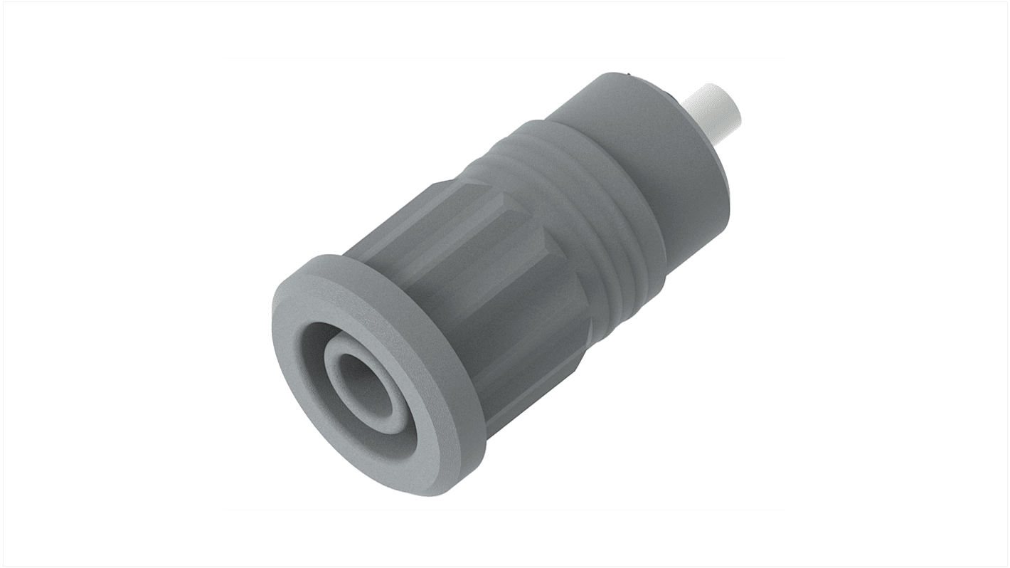 Conector banana hembra Hembra, 25A, 1kV, Contacto Níquel, Verde