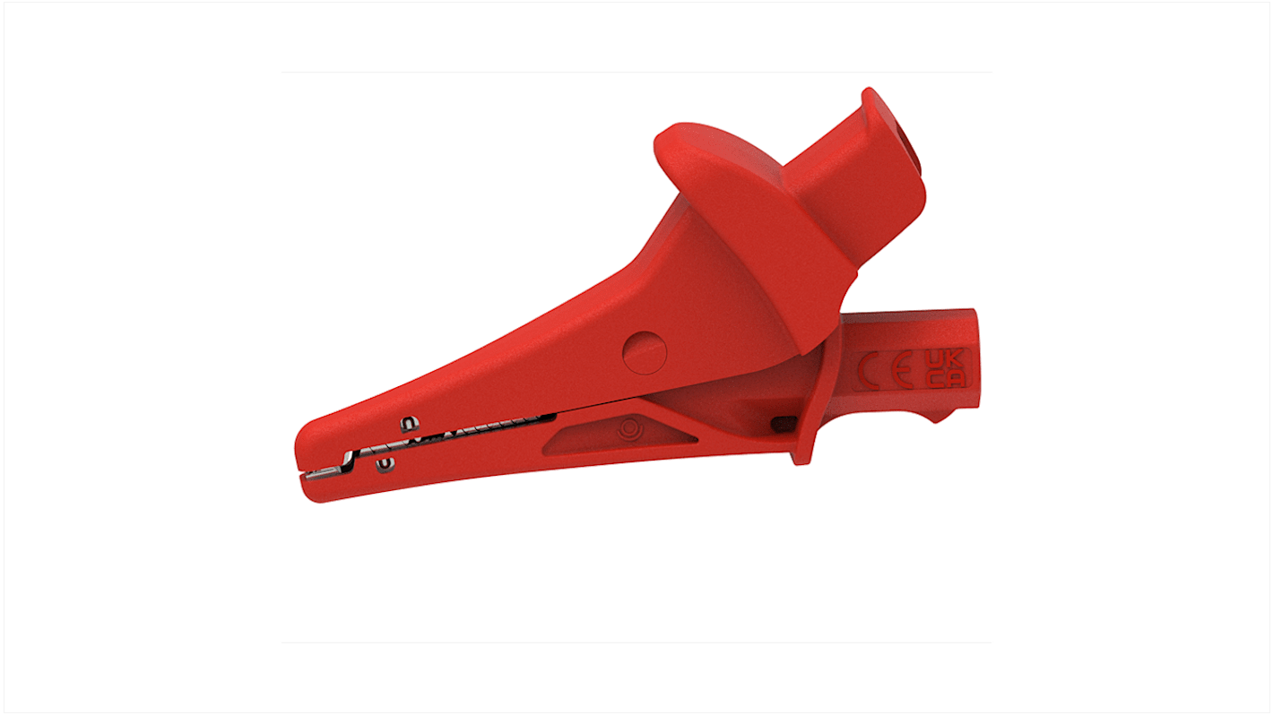 Electro PJP Alligator Clip Alligator Clip Connection, 20A, Red