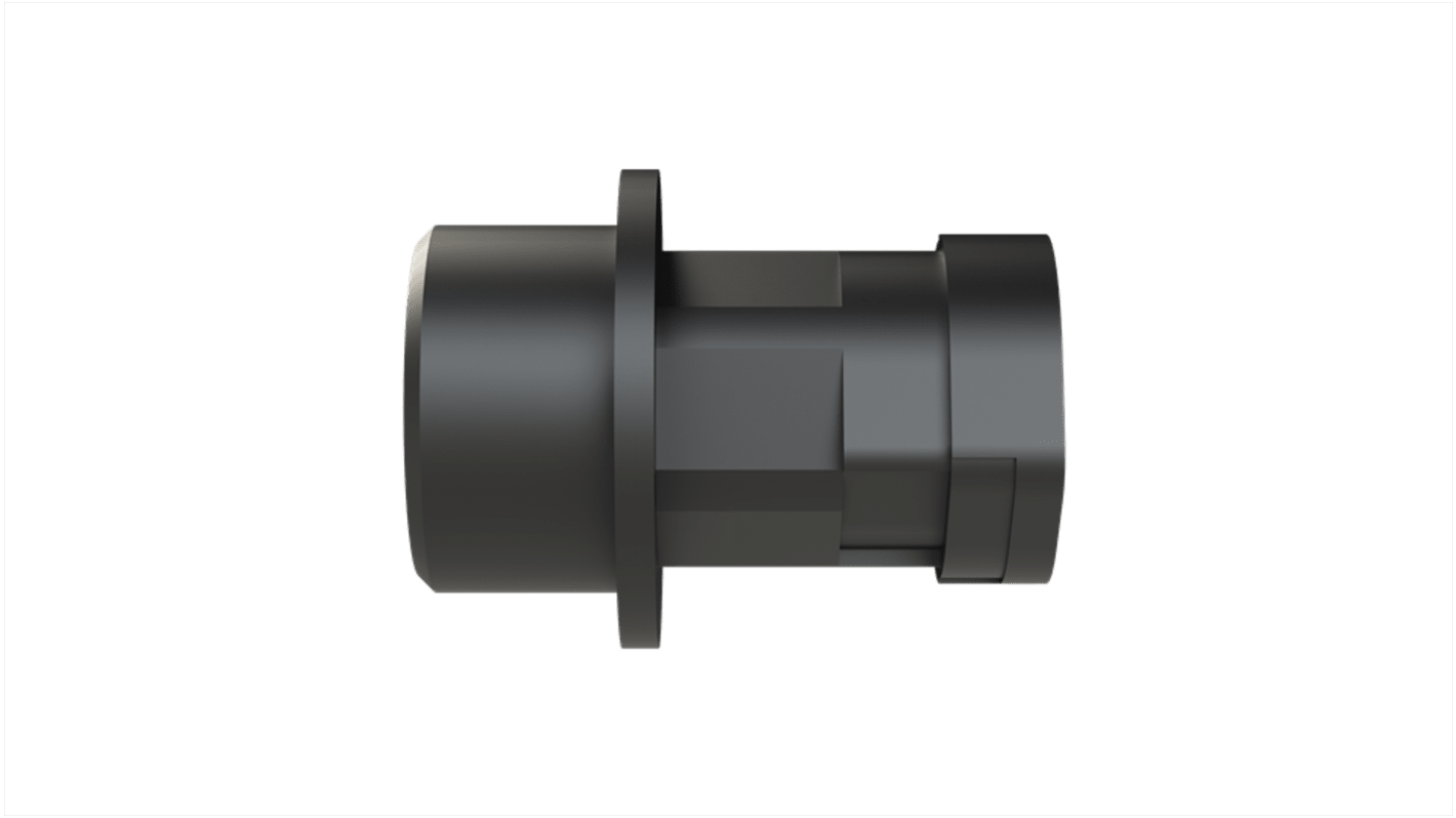 PMA Straight Connector, Conduit Fitting, 10mm Nominal Size, M20, Polyamide 6, Black