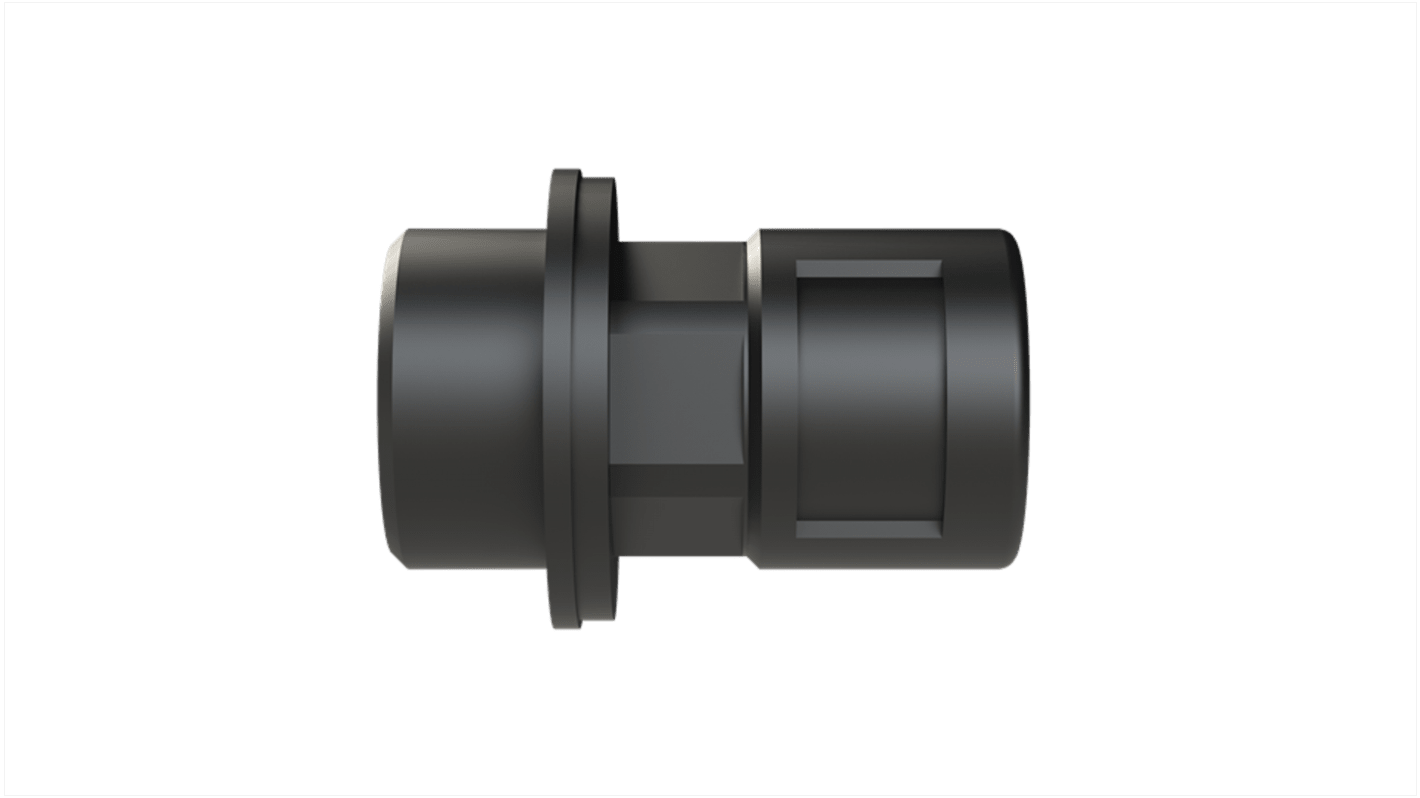 PMA Straight, Conduit Fitting, 10mm Nominal Size, M20, Polyamide 6, Black