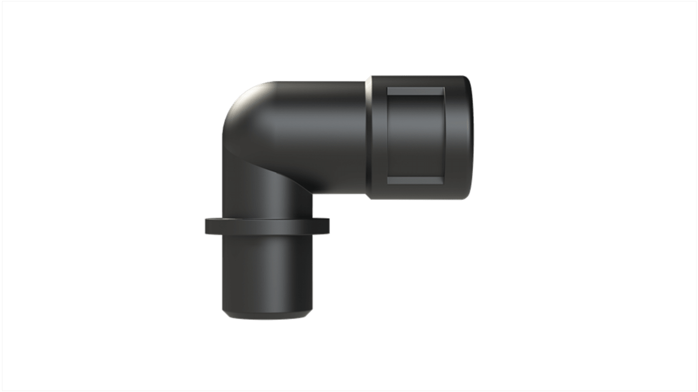 PMA, Conduit Fitting, 7mm Nominal Size, M12, Polyamide 6, Black