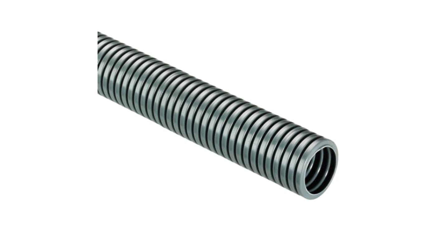 PMA Flexible Conduit, 29mm Nominal Diameter, Nylon 6, Grey