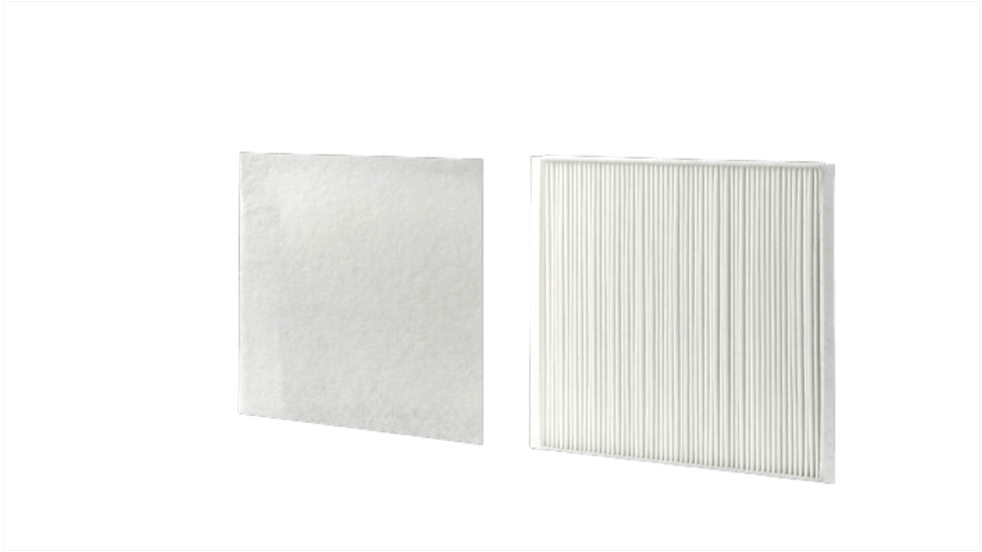 Rittal Lüfterfilter Typ Gefaltete Filterplatten, 280 x 280 x 21mm, 21mm, Polyester