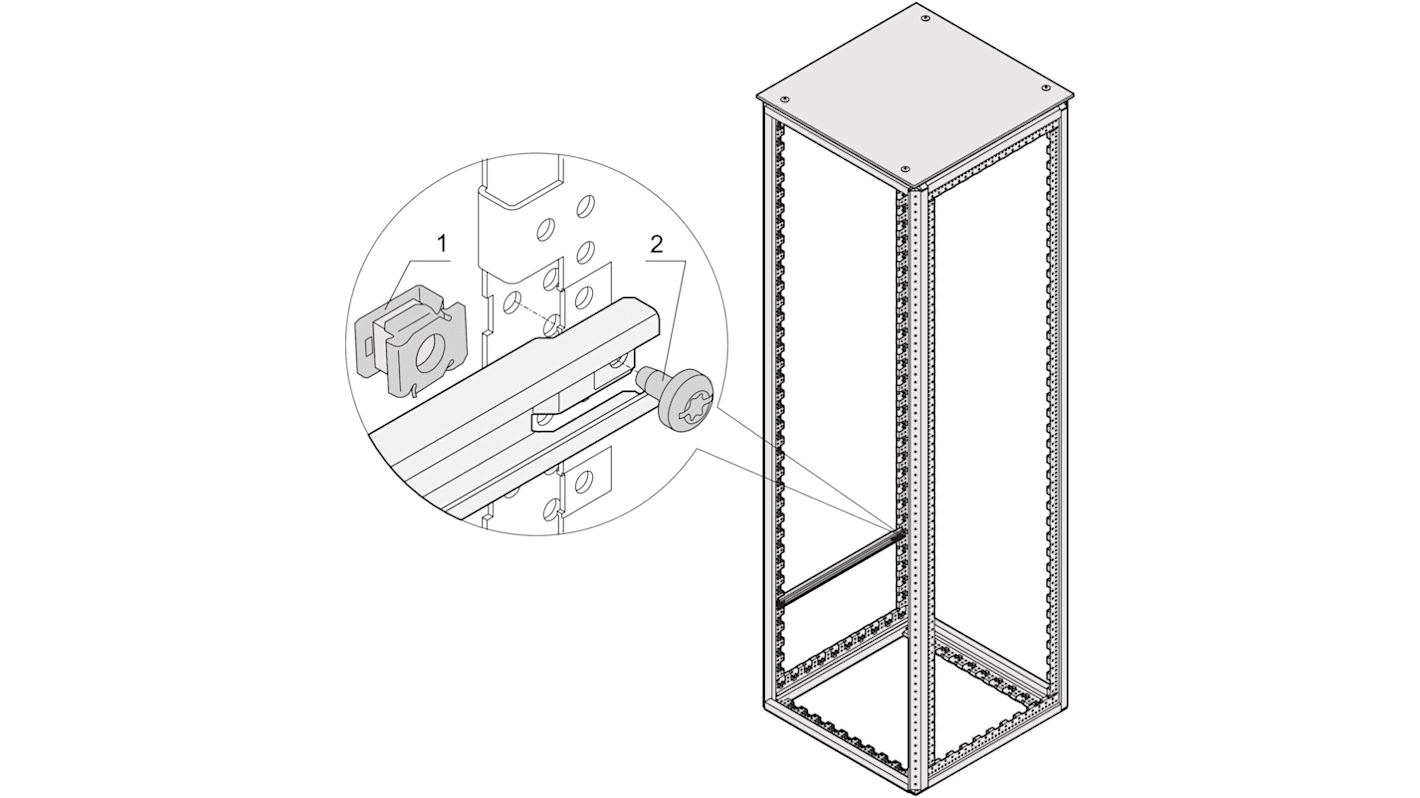 Accesorios de montaje para rack nVent-SCHROFF serie 23130