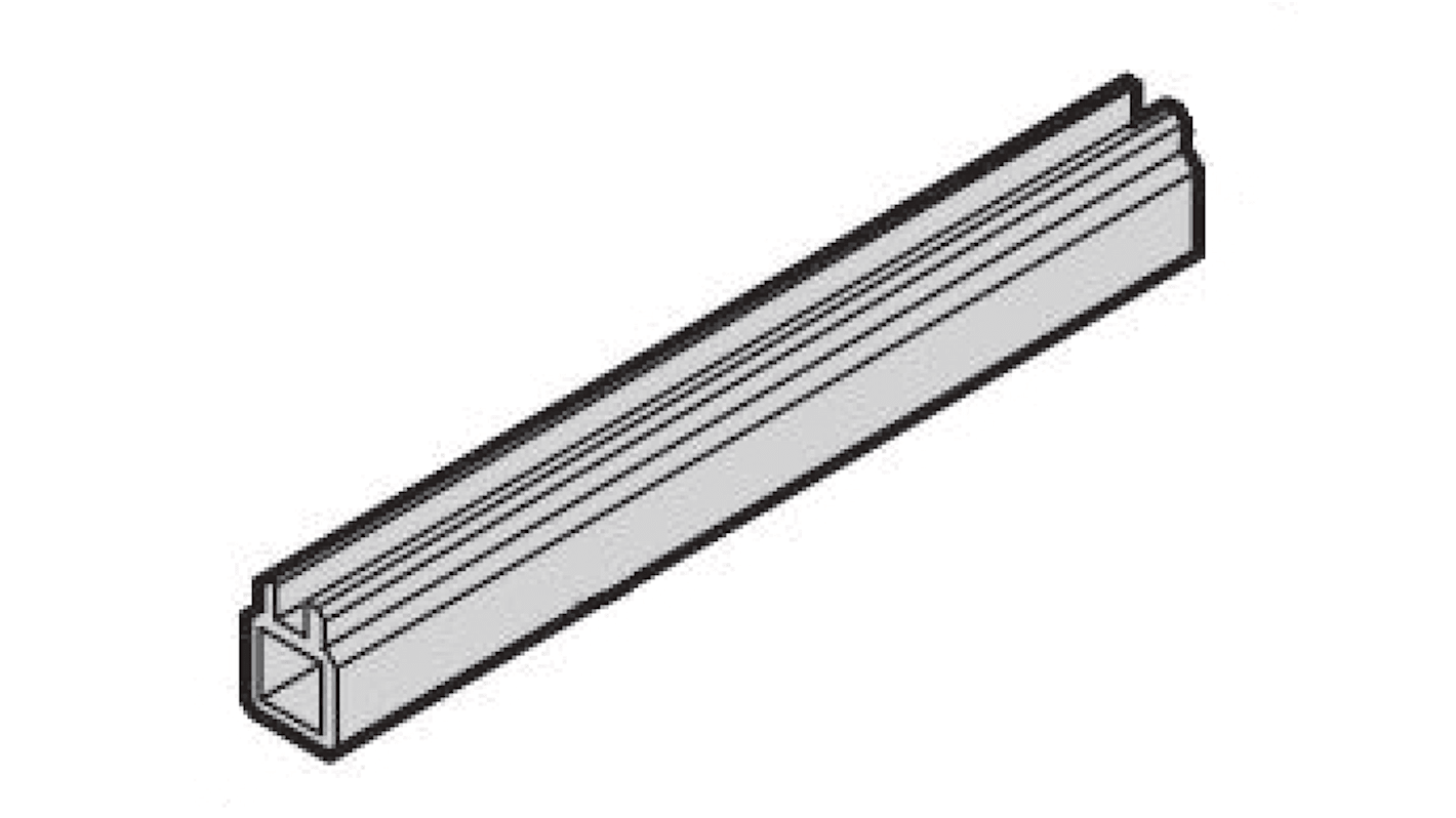 nVent-SCHROFF ガイドレール プラスチック 深さ 1000mm 幅 2mm