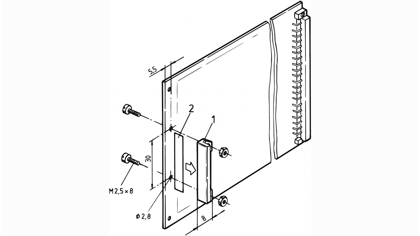 nVent-SCHROFF Red Locking Handle