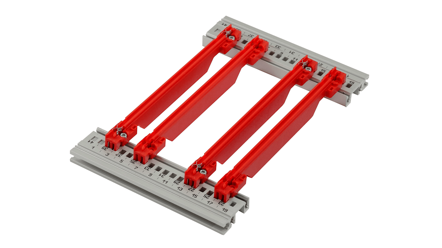 Carril Guía nVent-SCHROFF de Policarbonato, long. 220mm, anch. 2mm