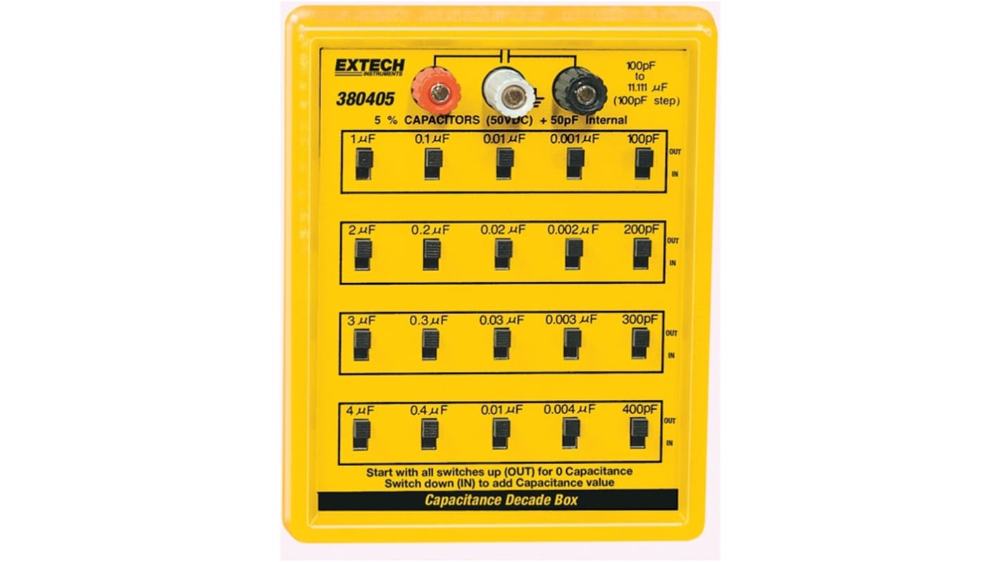 Caja de décadas capacitiva Extech