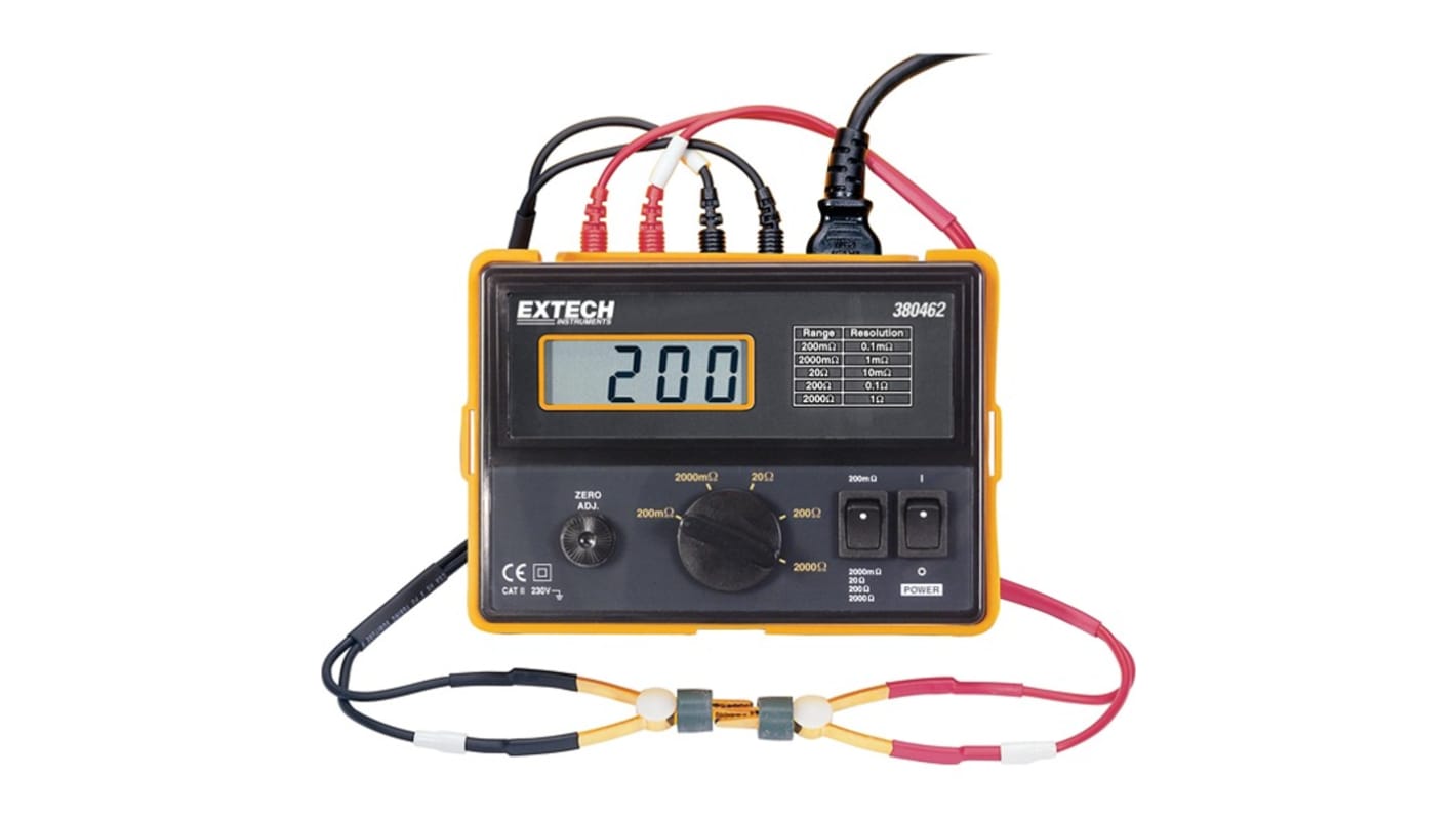 Extech 380462-NIST, Mikro Ohmmeter 2000 Mega Ohm