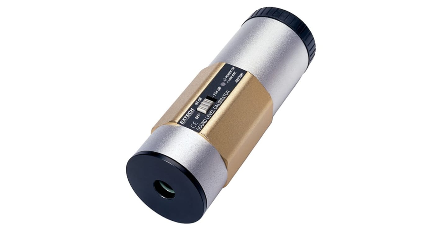Calibratore per fonometro Extech, uscita 114dB ±1 dB, 1000Hz, microfono 0.5 in, 1 in