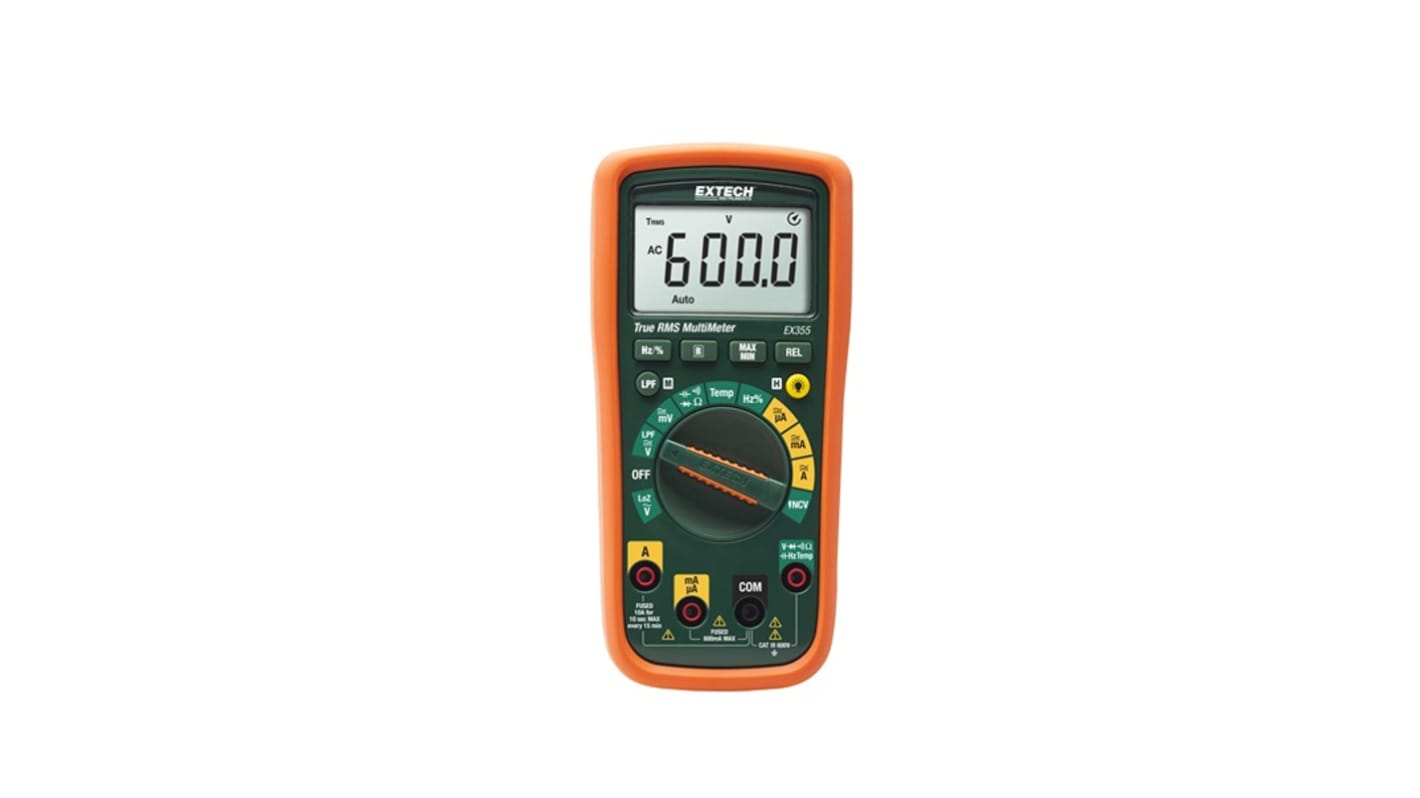 Extech EX355 LCD Multimeter 600V ac / 10A ac