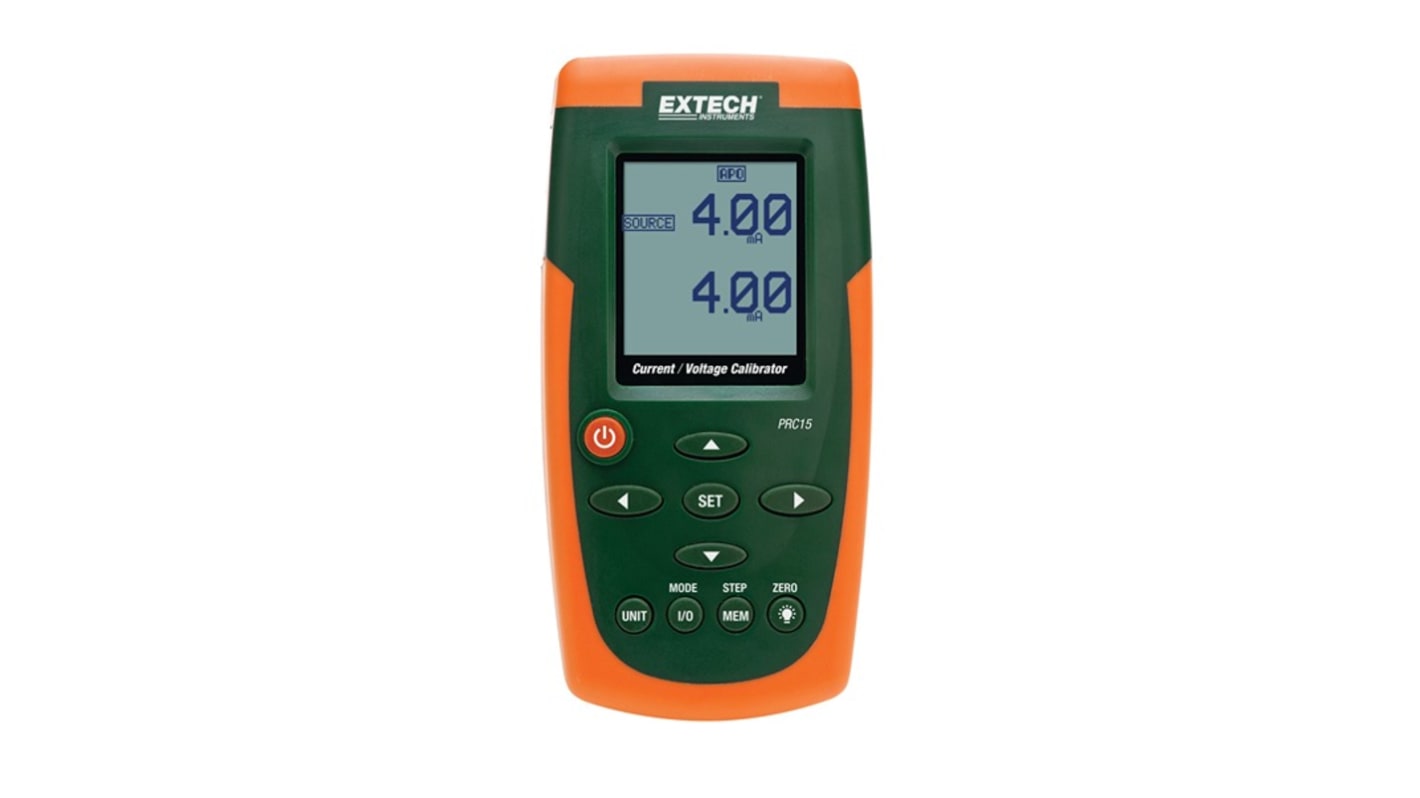 Calibrador de corriente y tensión Extech PRC15-NIST, 20V, 50mA, 0,01 %