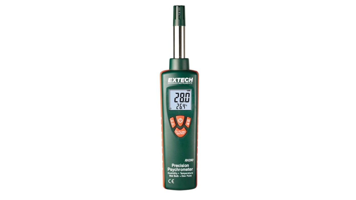 Extech RH390 Psychrometer LCD hinterleuchtet 199°F