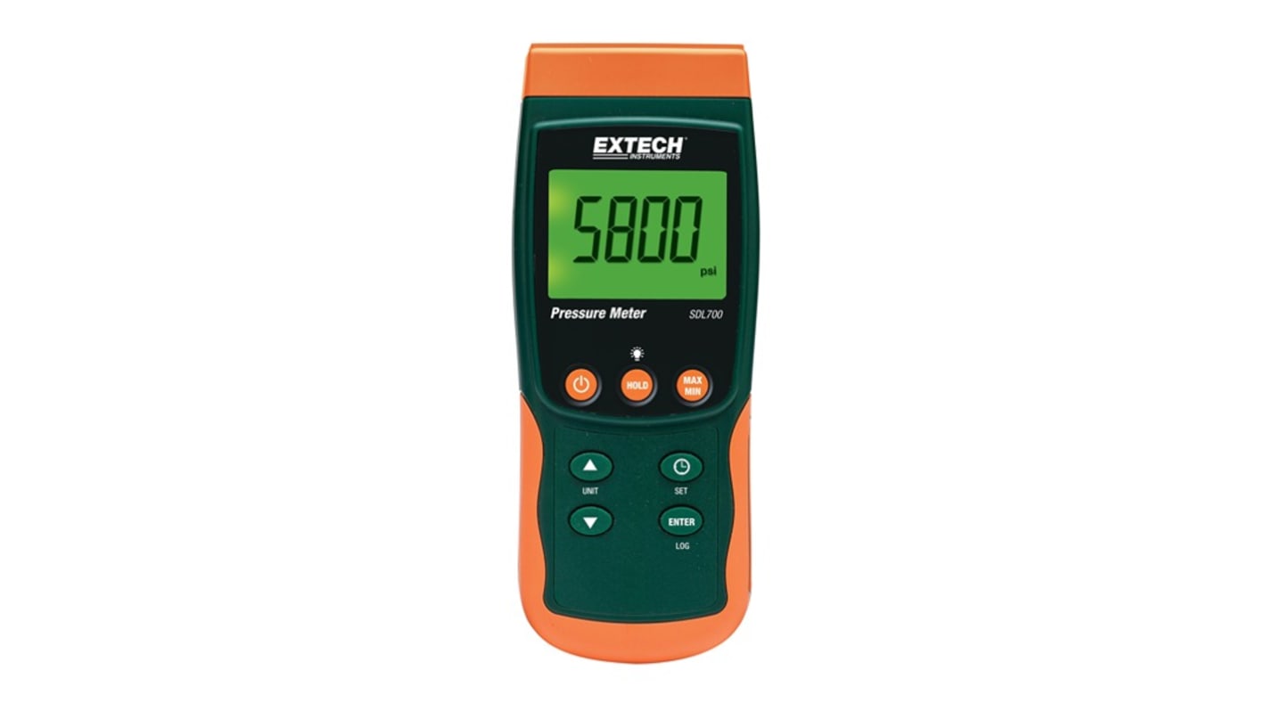 Extech SDL700-NIST Digital Pressure Meter, Max Pressure Measurement 300psi