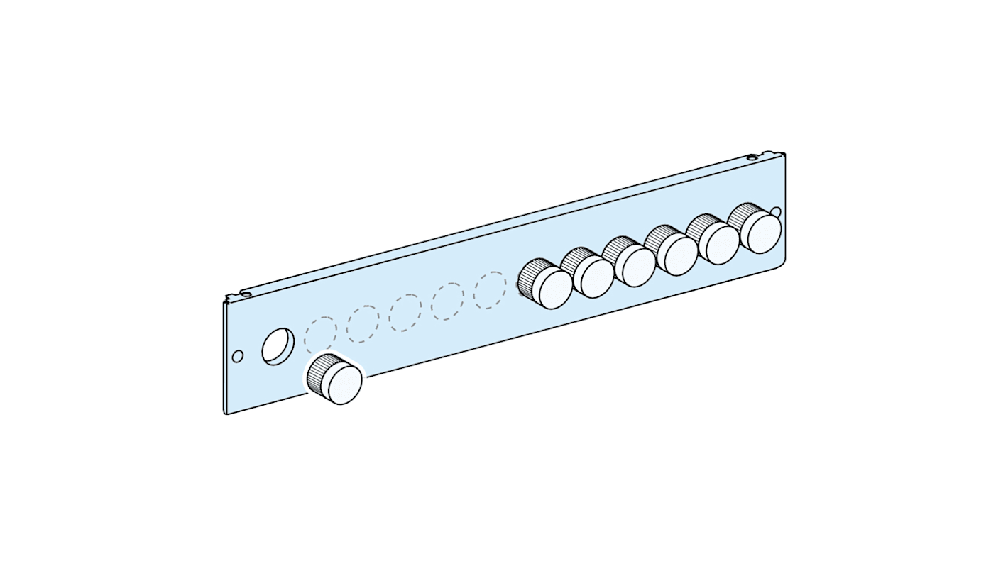 Schneider Electric Frontplatte, 500 x 100mm, für PrismaSeT PrismaSeT G-Gehäuse, PrismaSeT PrismaSeT P-Schrank PrismaSeT