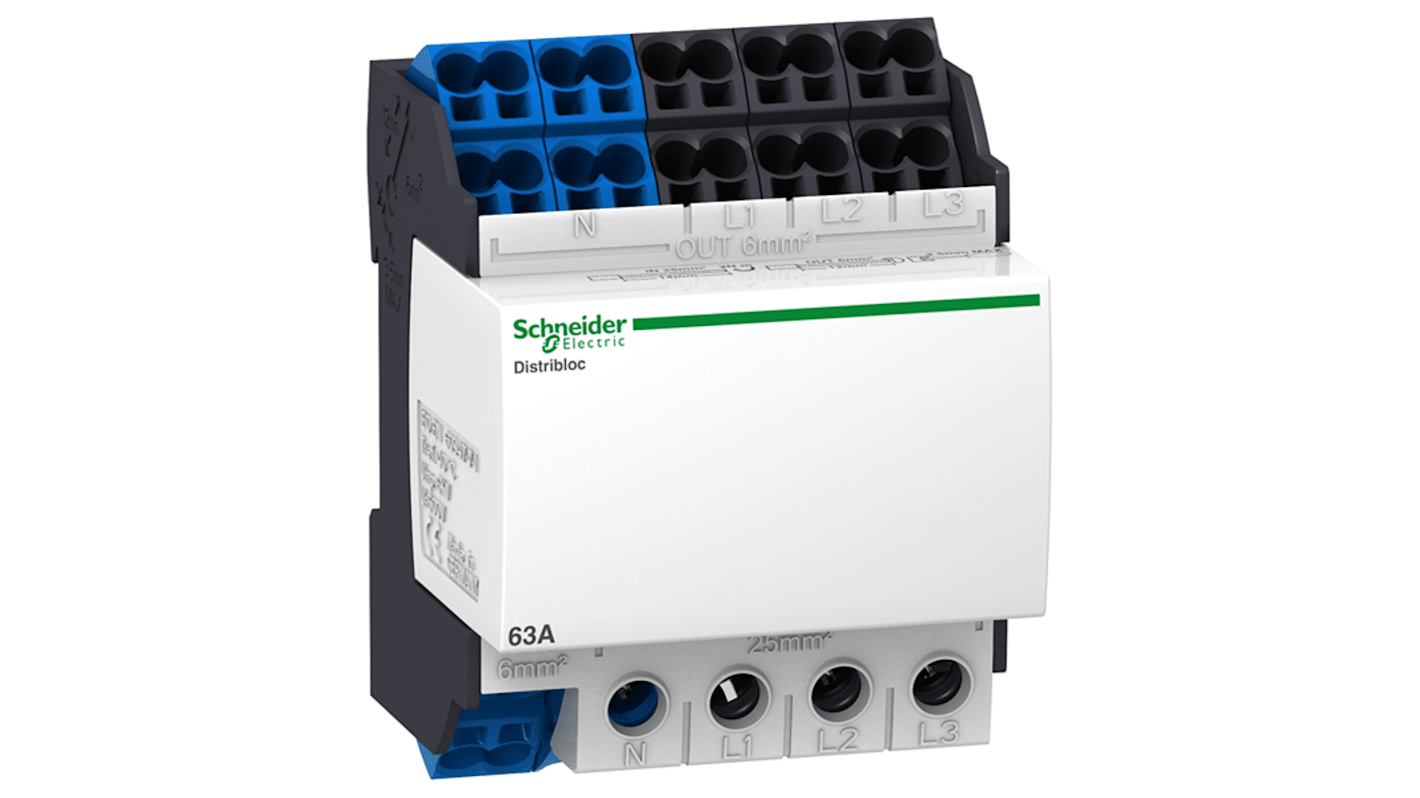 Schneider Electric Verteilerblock, 72 mm x 62mm