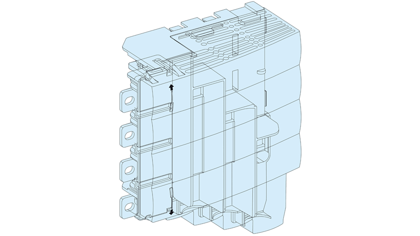 Borne Schneider Electric serie PrismaSeT, para usar con Carcasa PrismaSeT PrismaSeT G