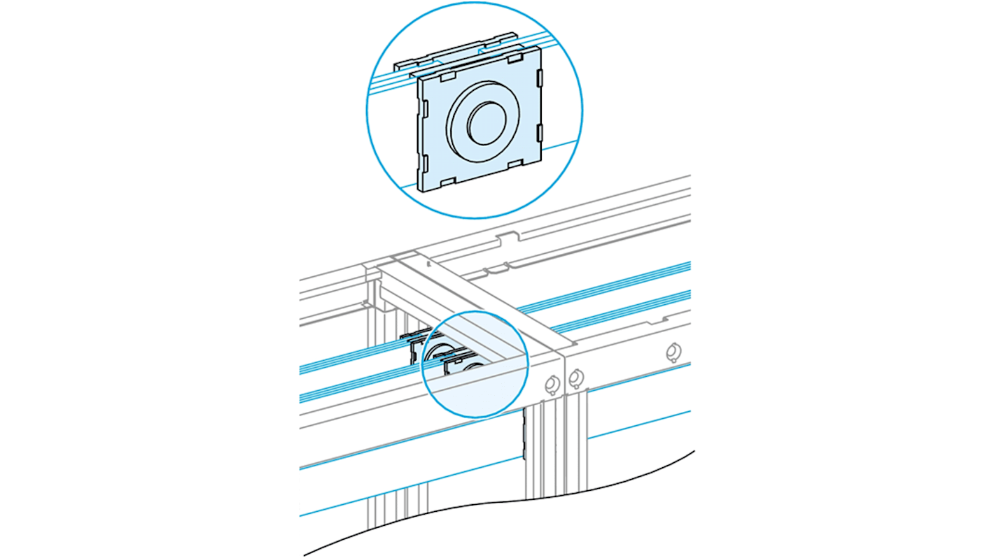 Schneider Electric Gelenk, 67 x 55mm, für Linergy LGYE-Sammelschiene, PrismaSeT P-Gehäuse Linergy