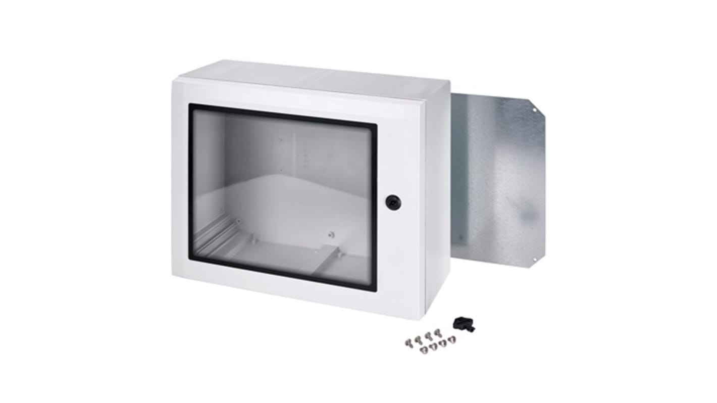 Fibox ARCA Series White Polycarbonate General Purpose Enclosure, IP65, IK08, Grey Lid, 300 x 200 x 150mm