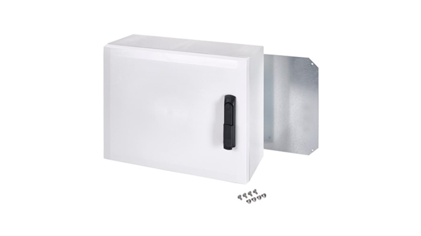 Fibox ARCA Series Light Grey Polycarbonate General Purpose Enclosure, IP66, IK10, Grey Lid, 500 x 400 x 210mm
