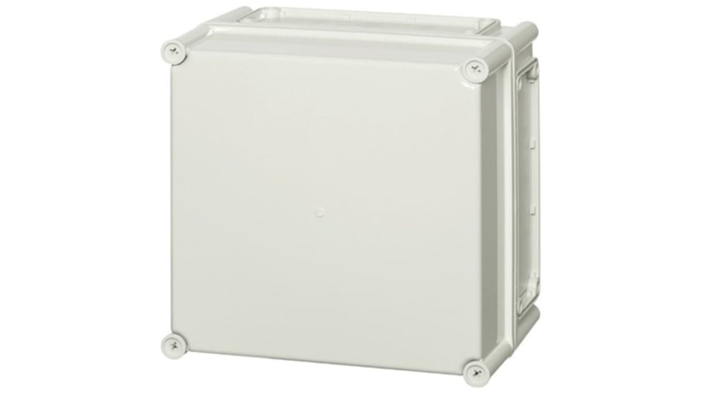 Fibox EKO Series Grey Polycarbonate General Purpose Enclosure, Grey Lid, 280 x 280 x 30mm