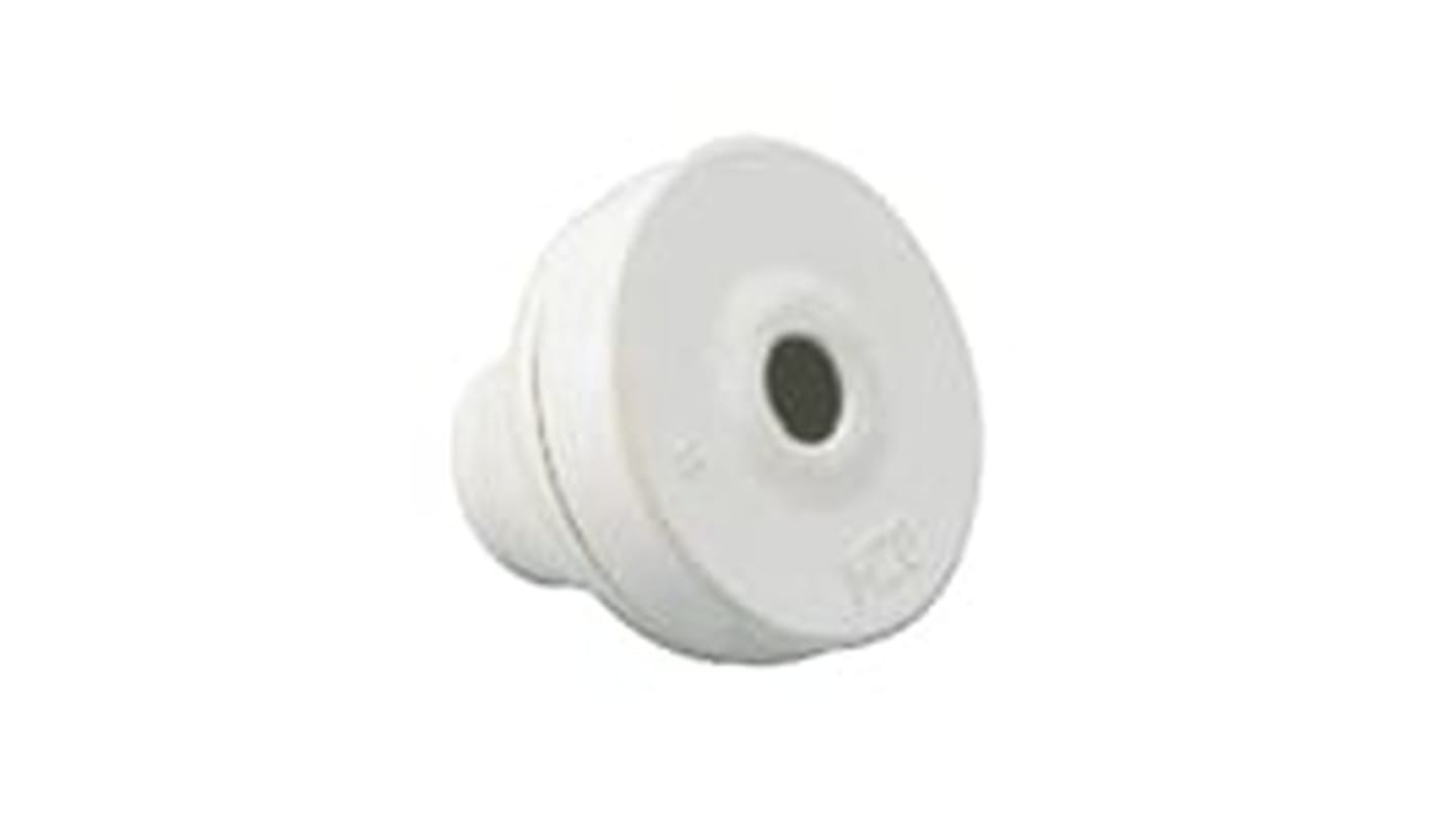 Fibox FEM Series White EPDM Cable Gland, M40 Thread, 19mm Min, 28mm Max, IP67