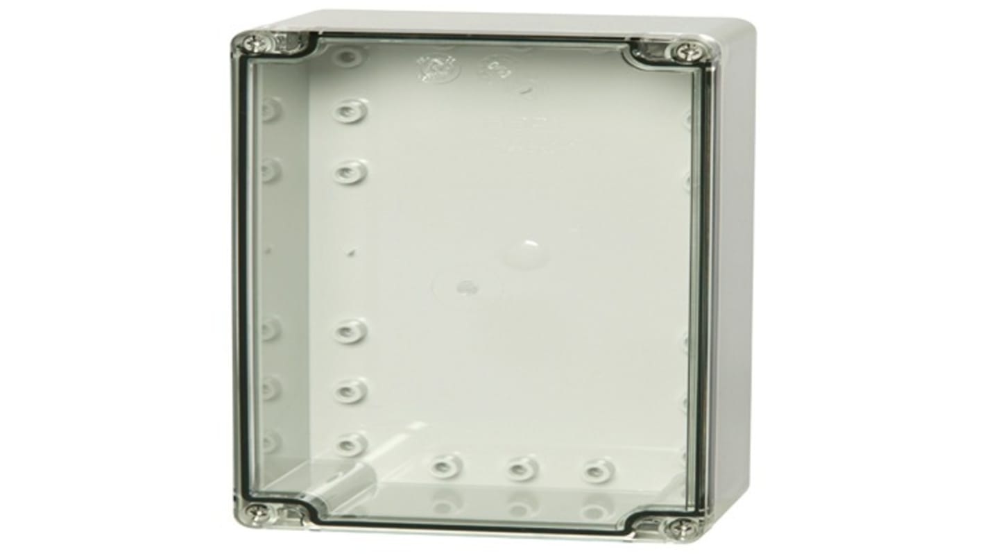 Fibox PCT Series Light Grey Polycarbonate General Purpose Enclosure, IP66, IP67, IK07, IK08, Grey Lid, 200 x 120 x 75mm