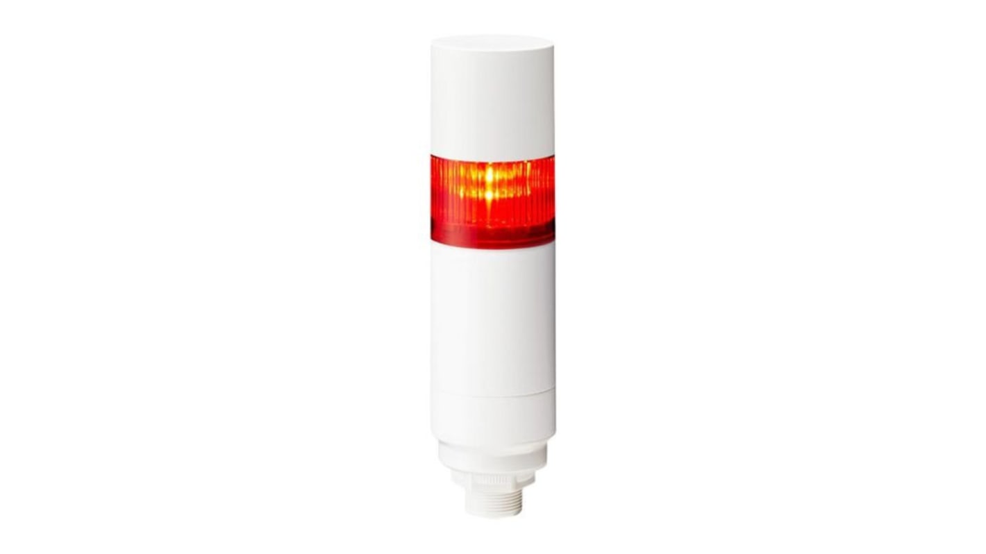 Torretta di segnalazione Patlite, 24 V c.c., LED, 1 elemento, lenti Multicolore, con Cicalino