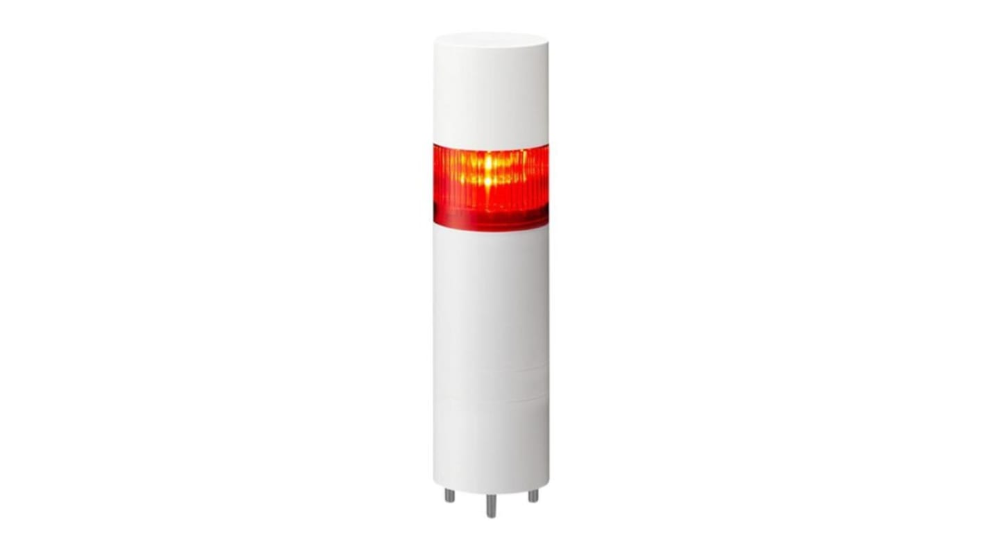 Jeladó torony LED, 1 világító elemmel berregővel, Többszínű, 24 V DC, LR sorozat