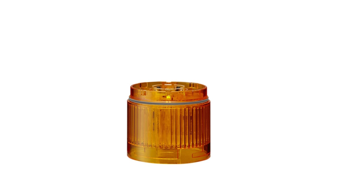 Patlite LR6 Series Amber Light Module for Use with Signal Tower, LED Bulb, DC, IP65
