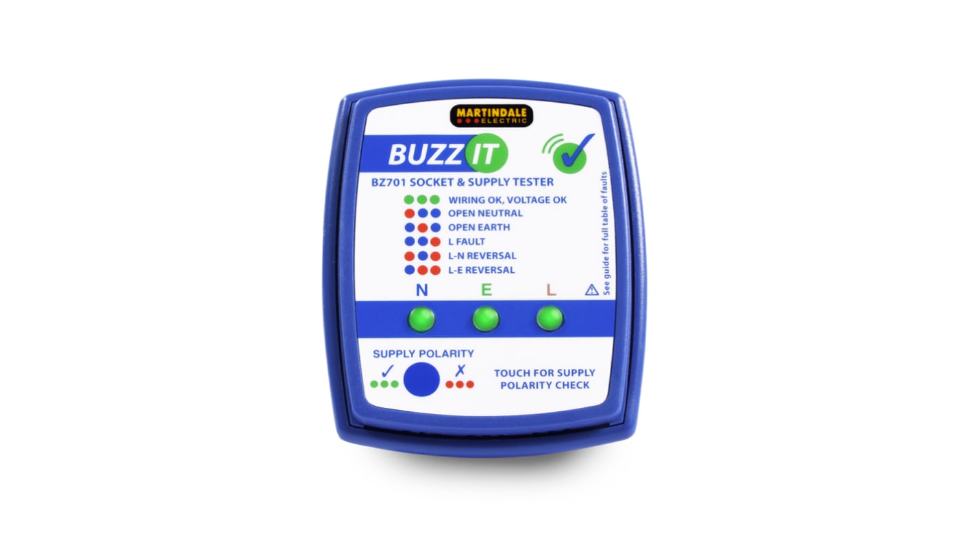 Martindale, Model BZ701 Socket Tester 230V ac RS Calibration