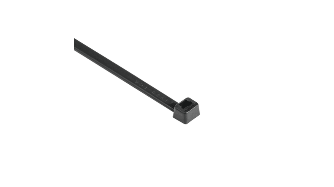 HellermannTyton Cable Tie, , 530mm x 8.9 mm, Black Nylon, Pk-25pack