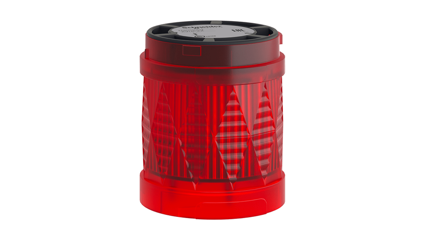 Torretta di segnalazione Schneider Electric, 24 V, LED, 1 elemento, lenti Rosso