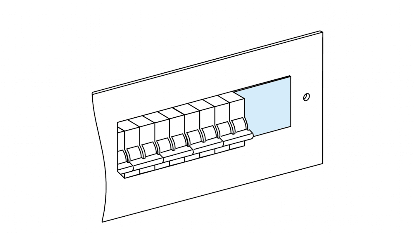 Schneider Electric Abdeckplatte, 90 x 46mm, für PrismaSeT G Frontplatte, PrismaSeT P Frontplatte PrismaSeT