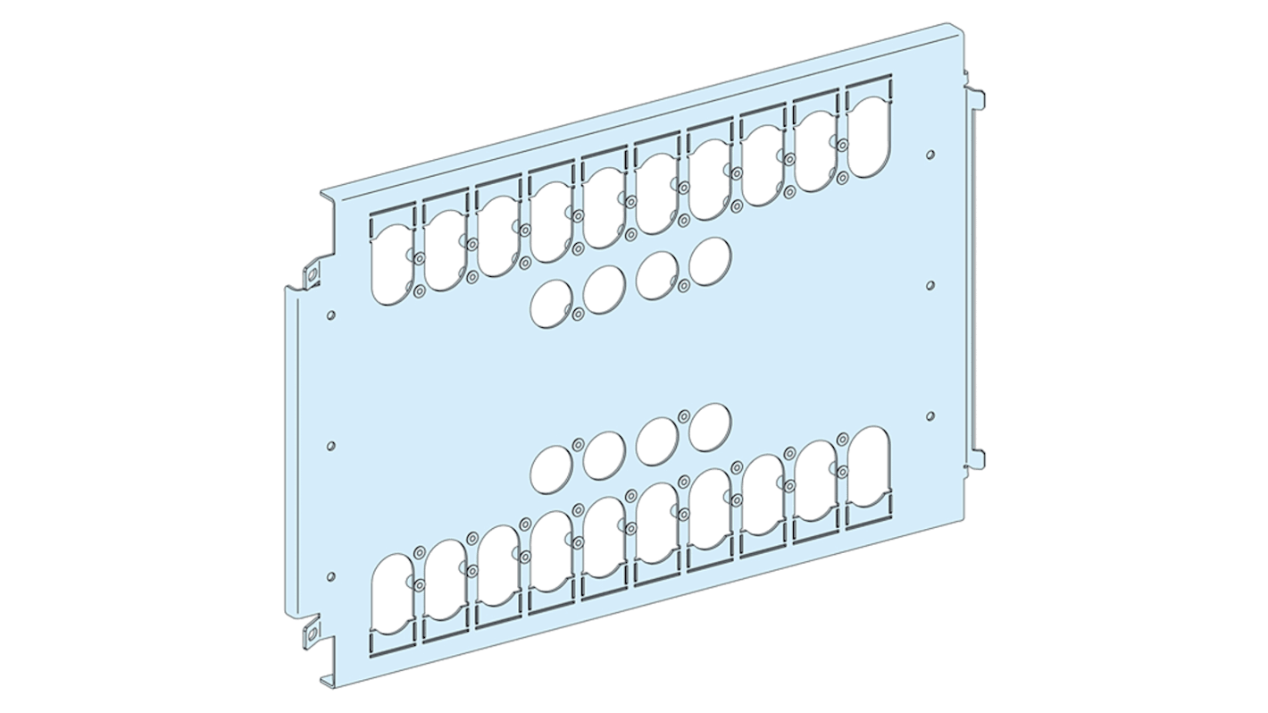 PrismaSeT P Series Sheet Steel Mounting Plate for Use with PrismaSeT G enclosure, PrismaSeT P Cubicle, 606 x 147mm