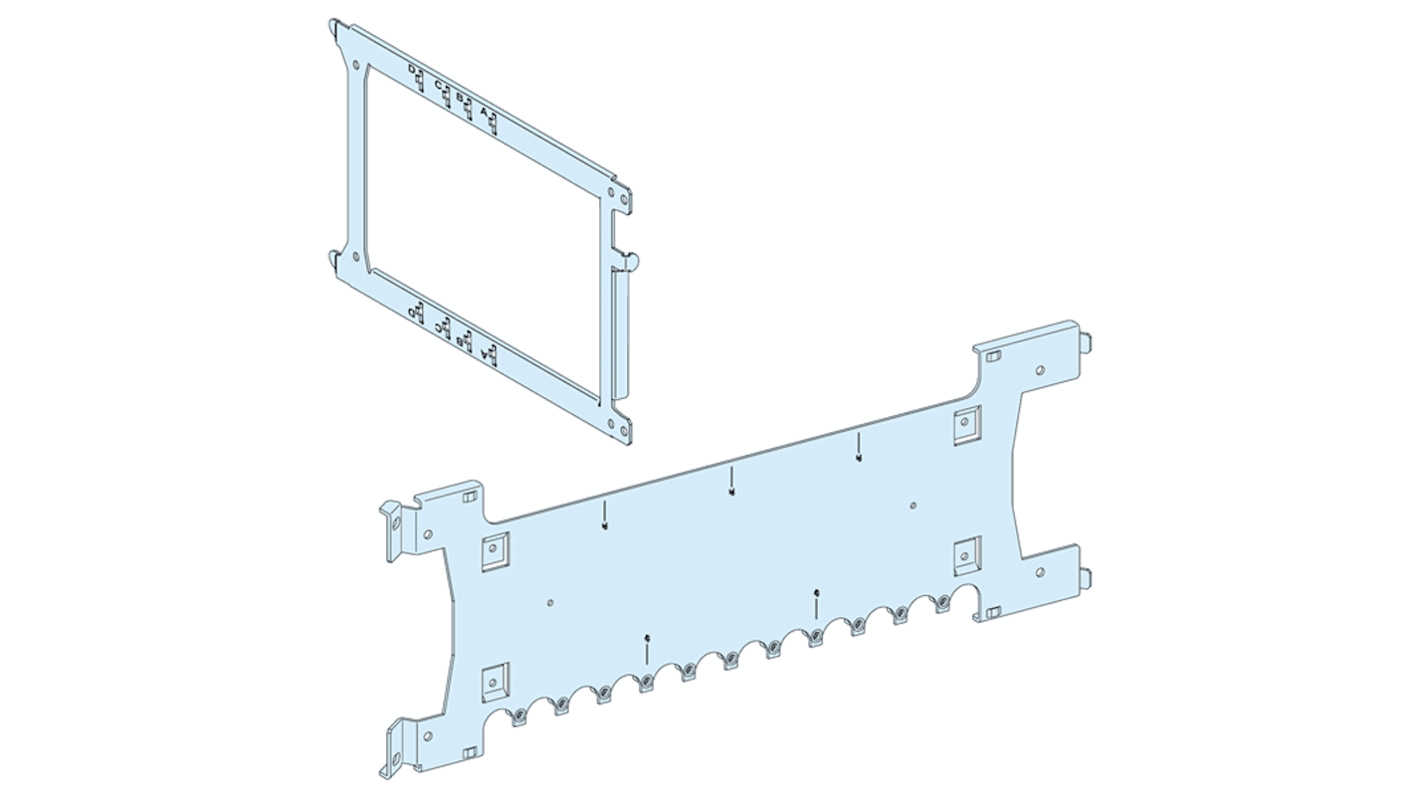 取り付けプレート プレート取付 シート鋼板 202mm x 603mm PrismaSeT P