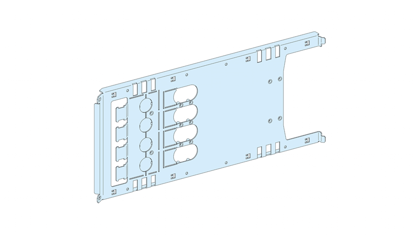 Piastra per Cabina PrismaSeT G, cubicolo PrismaSeT P, 650 x 250mm