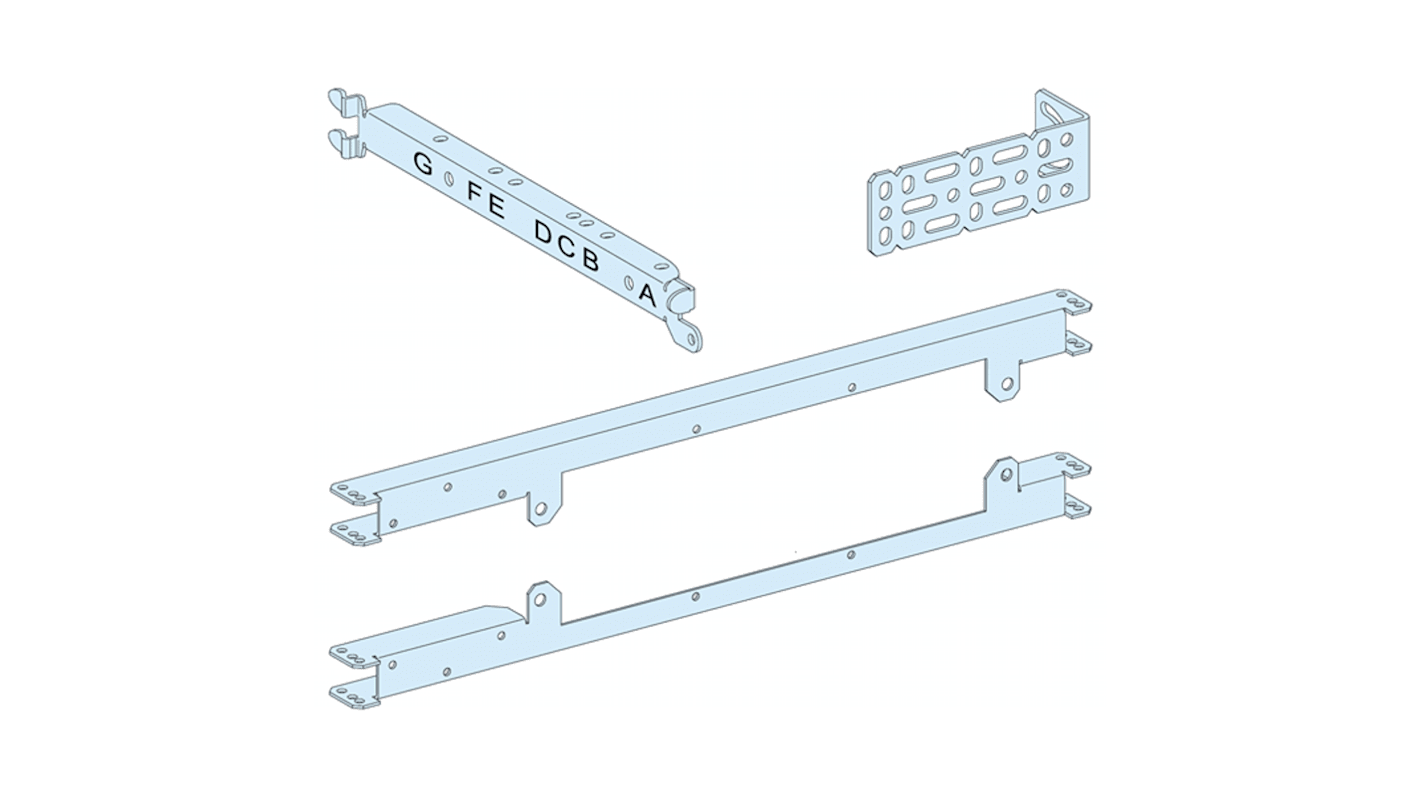 PrismaSeT P Series Sheet Steel Mounting Plate for Use with PrismaSeT G enclosure, PrismaSeT P Cubicle, 650 x 500mm