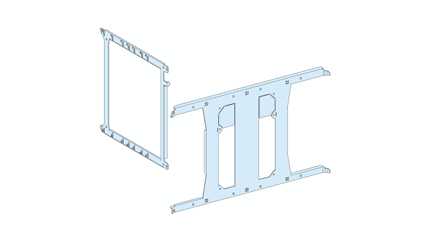 PrismaSeT P Series Sheet Steel Mounting Plate for Use with PrismaSeT G enclosure, PrismaSeT P Cubicle, 650 x 350mm