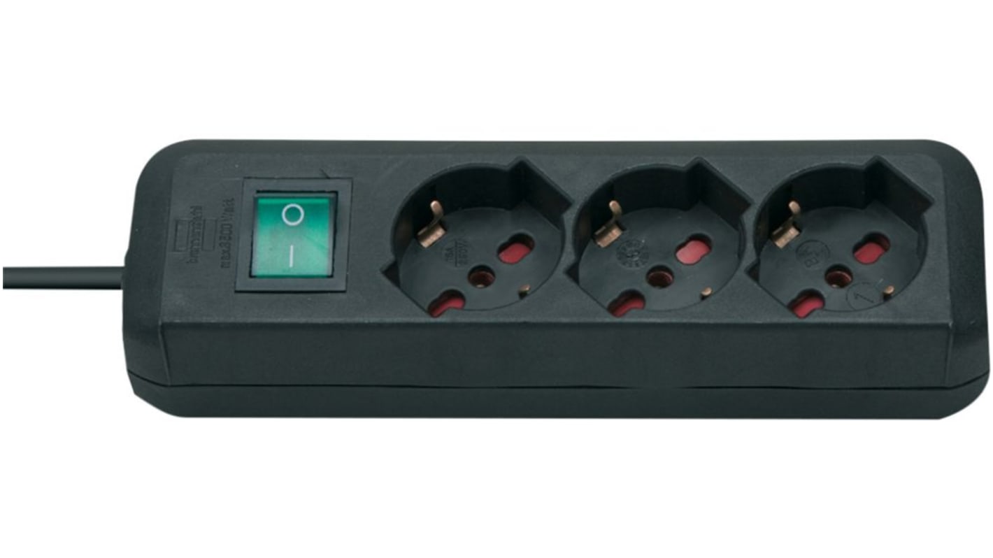 brennenstuhl 1.4m 3 Socket Type L - Italian Extension Lead