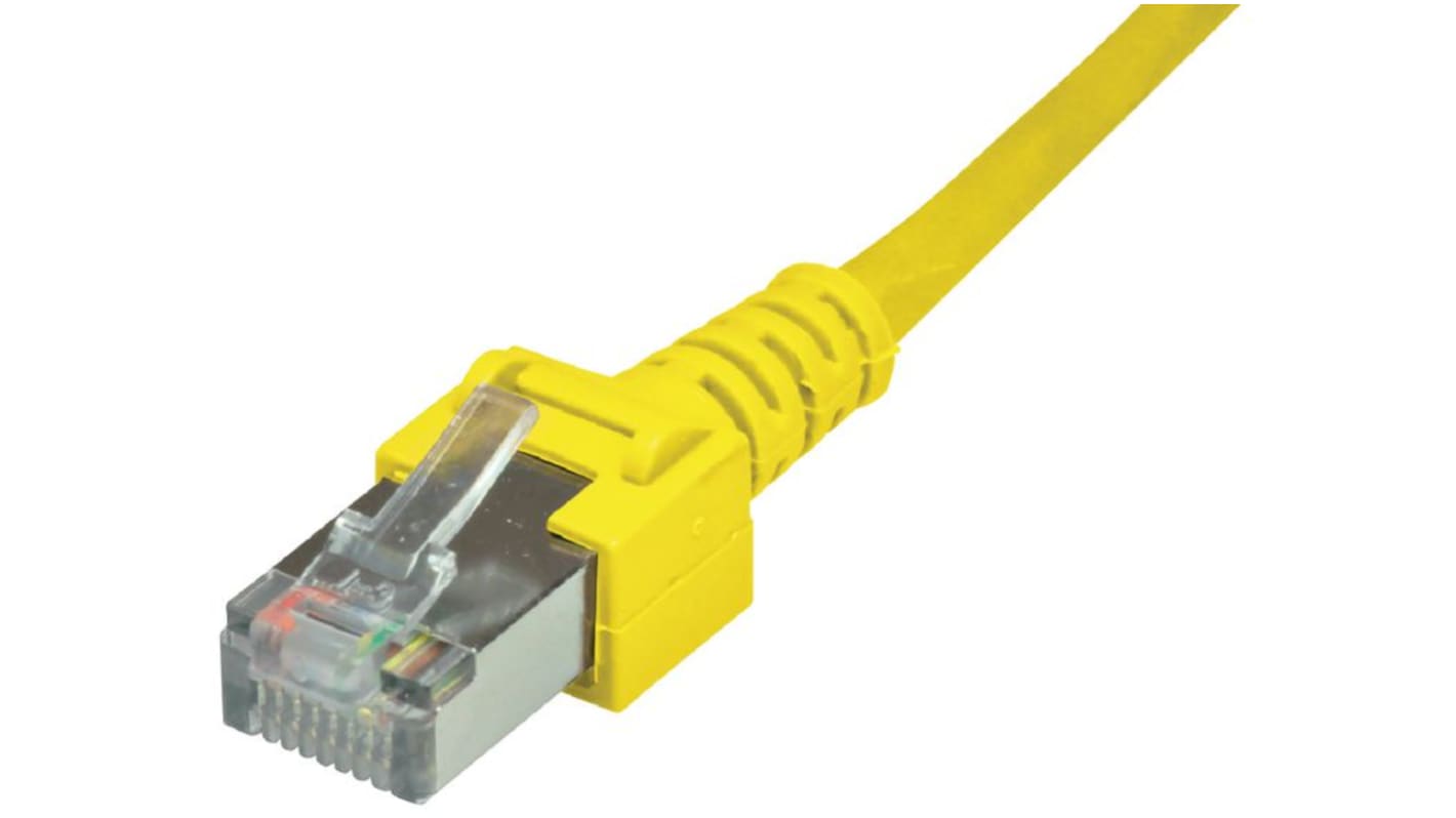 Cavo patch Cat5 (S/UTP) Dätwyler Cables, guaina in PVC col. Giallo, L. 5m, Con terminazione