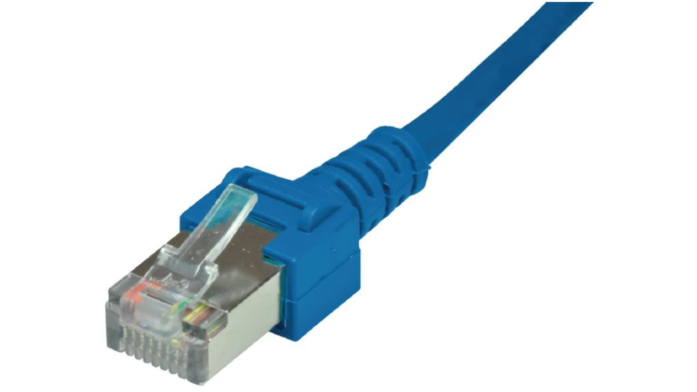 Dätwyler Cables Cat5 Straight RJ45 to Straight RJ45 Patch Cable, S/UTP, Blue PVC Sheath, 10m