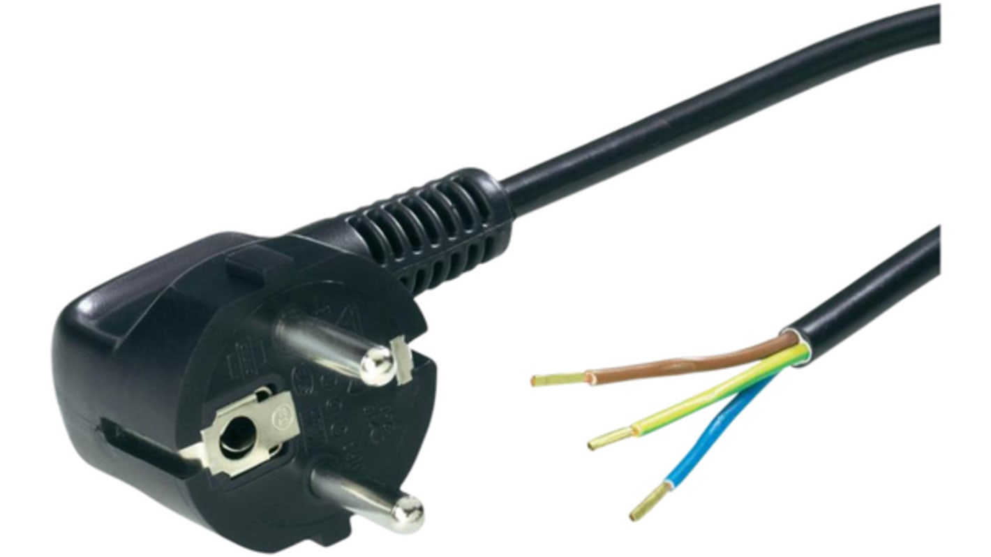 Lapp 3 Core Power Cable, 3m, Black Polyvinyl Chloride PVC Sheath, Power, 250 V ac