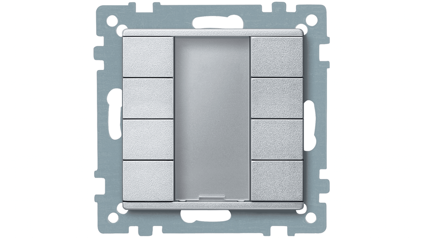 MTN627860 | Schneider Electric Grey Push Button Light Switch, 4 Gang ...